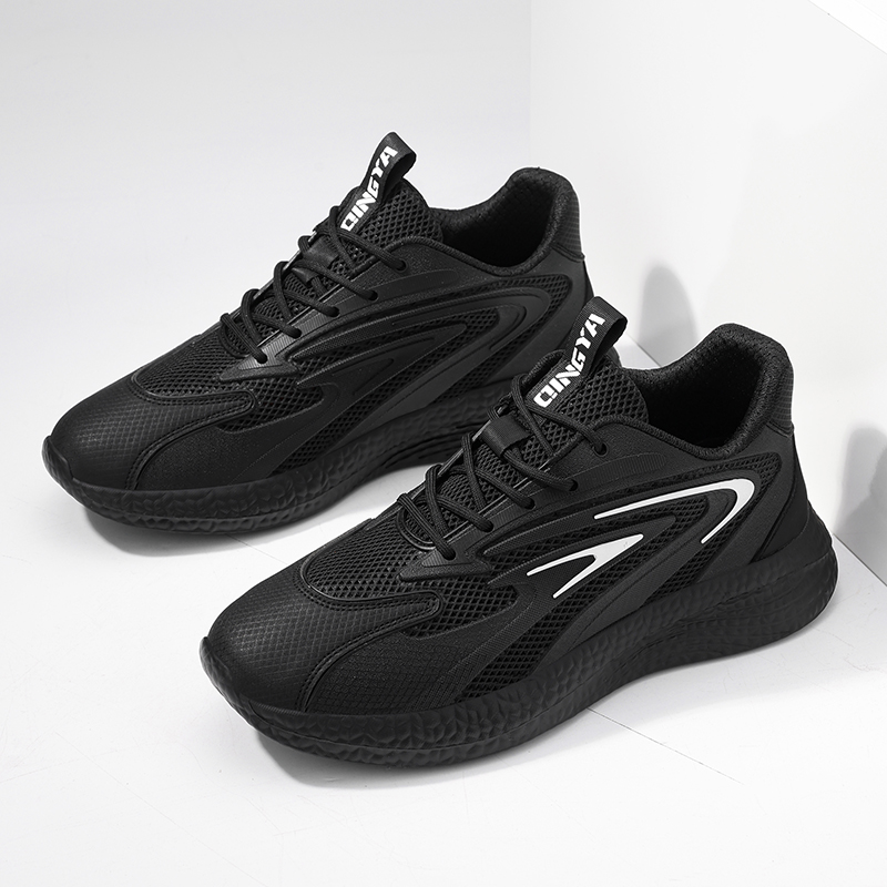 GUYISA  Anti - slip SRC black casual series solid MD sole chef shoes