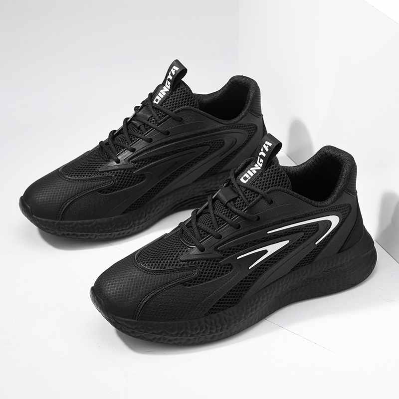 GUYISA  Anti - slip SRC black casual series solid MD sole chef shoes