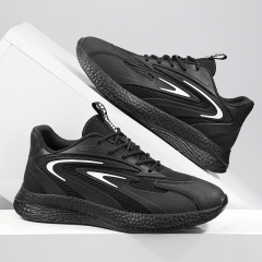 GUYISA  Anti - slip SRC black casual series solid MD sole chef shoes