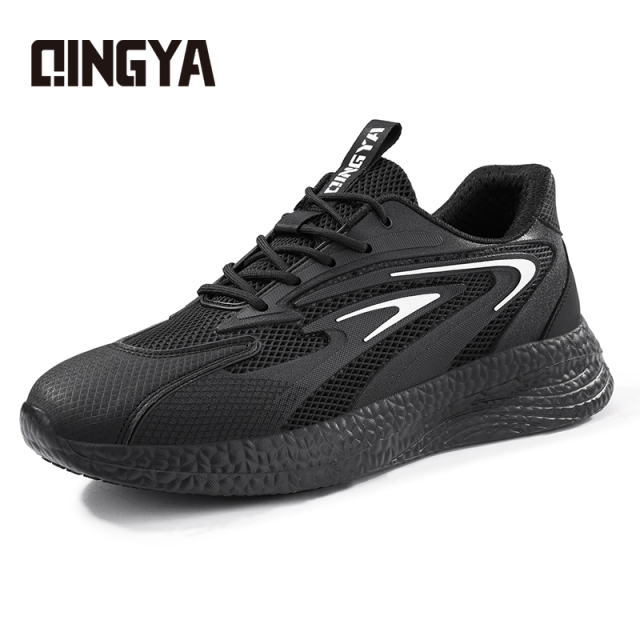 GUYISA  Anti - slip SRC black casual series solid MD sole chef shoes