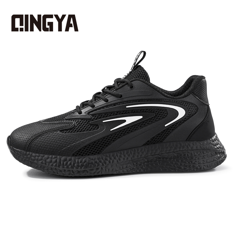 GUYISA  Anti - slip SRC black casual series solid MD sole chef shoes