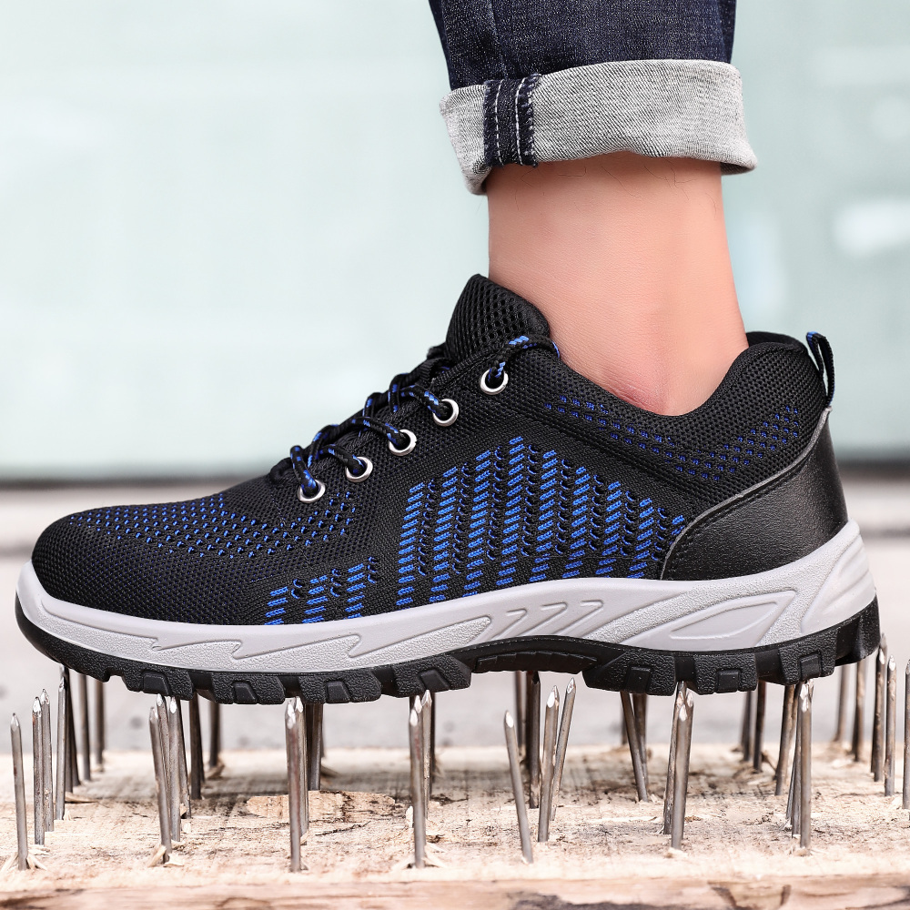 GUYISA  Black summer low - cut ultra - fiber European standard steel toe cap anti - smashing anti - piercing safety shoes）