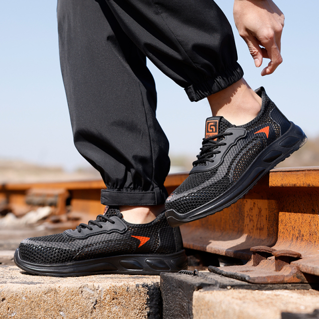 GUYISA New Style Fly Woven Fabric Upper Anti-puncture Sole Insulation 10kv Safety Shoes Functional Shoes