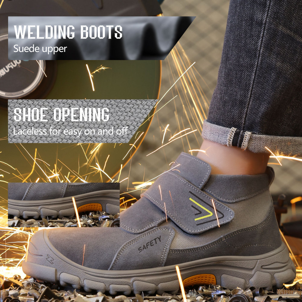GUYISA Industrial safety boots Welders work European standard steel toe safety boots