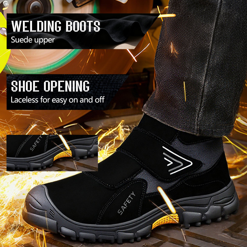 GUYISA Industrial safety boots Welders work European standard steel toe safety boots
