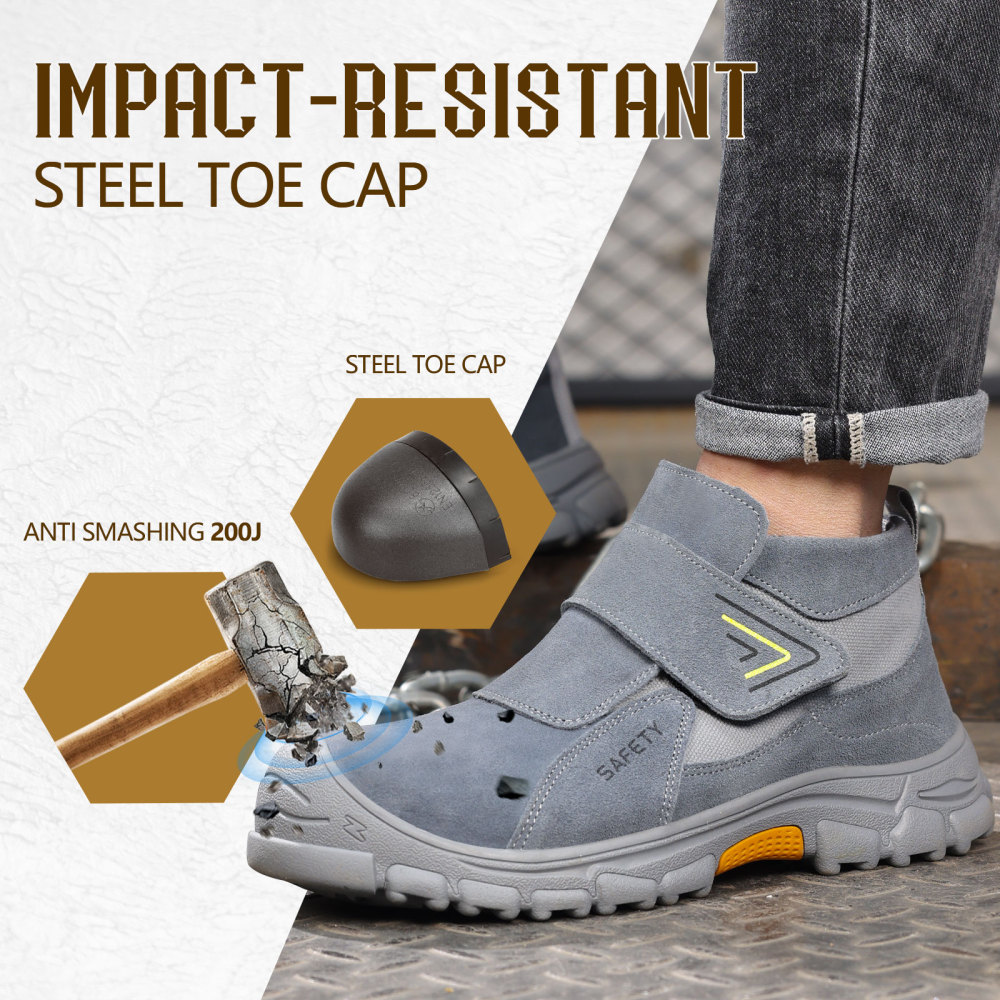 GUYISA Industrial safety boots Welders work European standard steel toe safety boots