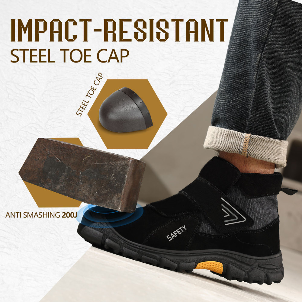 GUYISA Industrial safety boots Welders work European standard steel toe safety boots