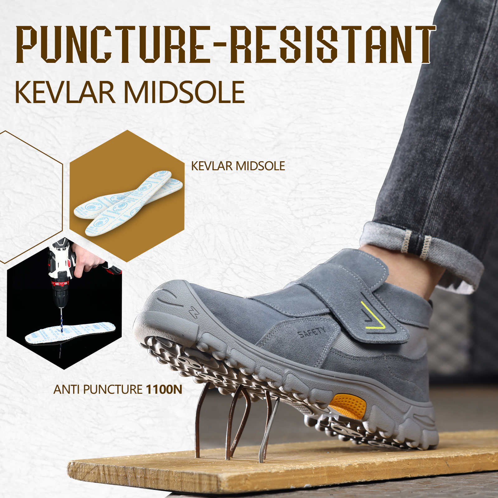 GUYISA Industrial safety boots Welders work European standard steel toe safety boots
