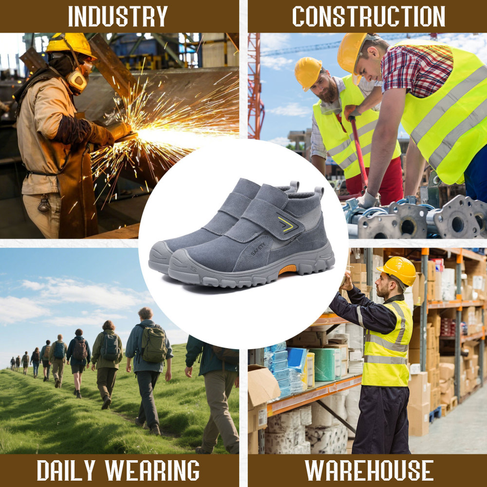 GUYISA Industrial safety boots Welders work European standard steel toe safety boots