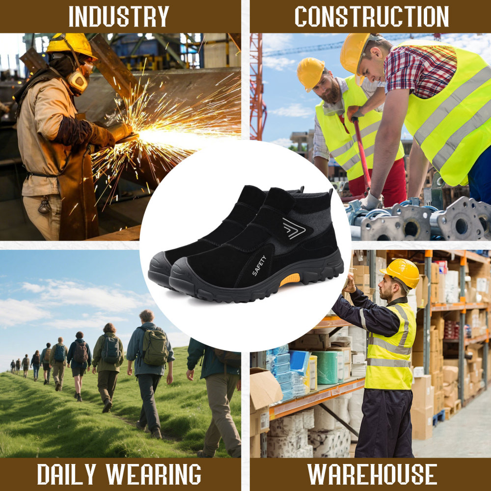 GUYISA Industrial safety boots Welders work European standard steel toe safety boots
