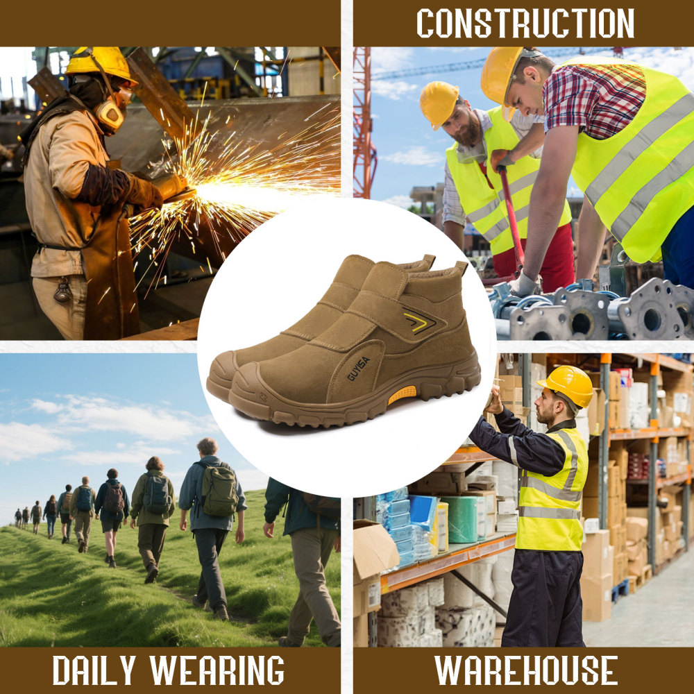 GUYISA Industrial safety boots Welders work European standard steel toe safety boots