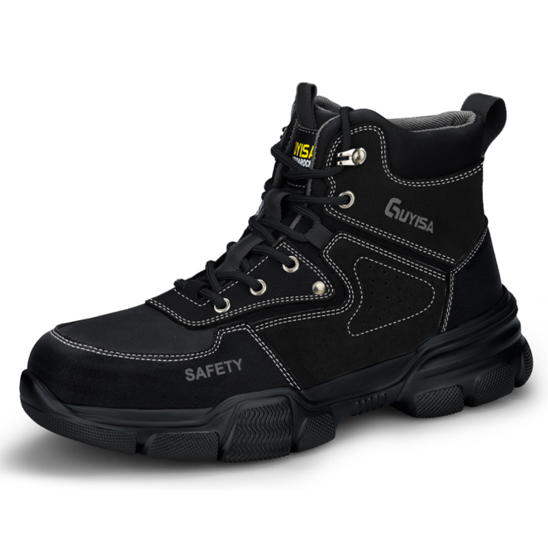 Waterproof Microfiber Leather Steel Toe Lightweight Safety Work Boots