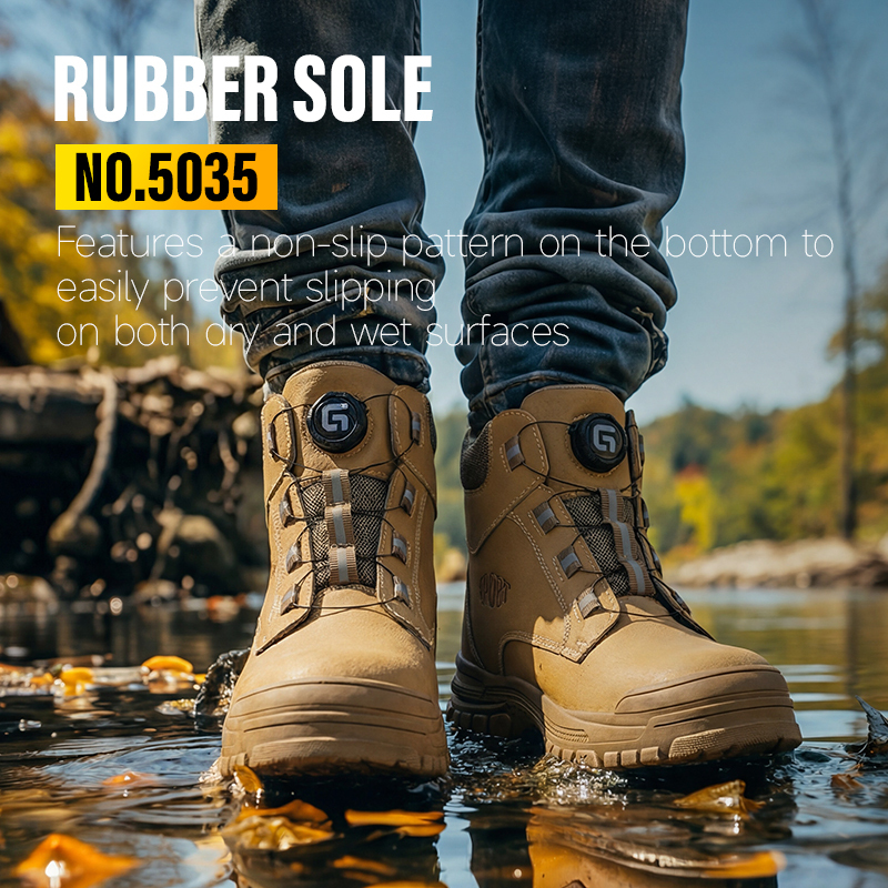 GUYISA New Style Smart Button Fly Woven Fabric Upper European Standard Steel Toe Safety Shoes