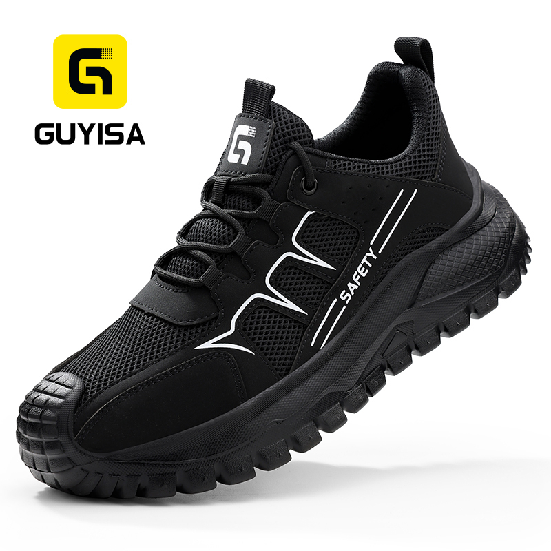 GUYISA New Style  Microfiber Upper European Standard Steel Toe Safety Shoes