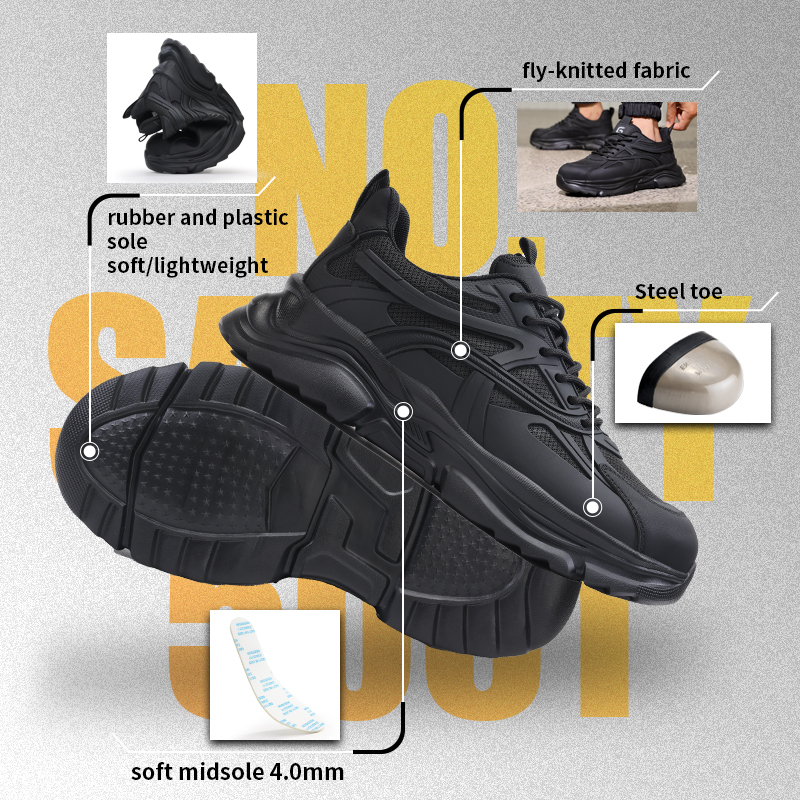 GUYISA Leisure Collection New Fashion Safety Shoes European Standard Steel Toe Shoes