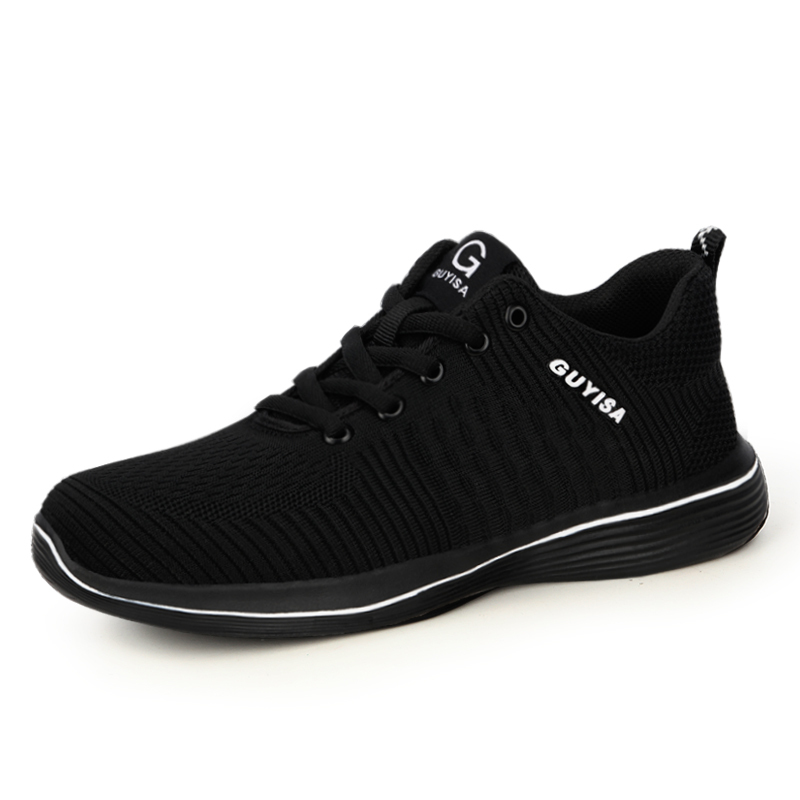 GUYISA 9192 Fly Woven Lightweight Breathable Fashion Steel Toe Shoes
