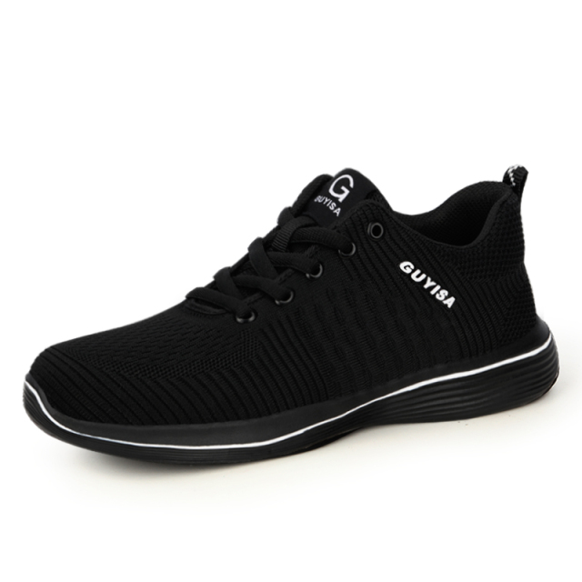 GUYISA 9192 Fly Woven Lightweight Breathable Fashion Steel Toe Shoes