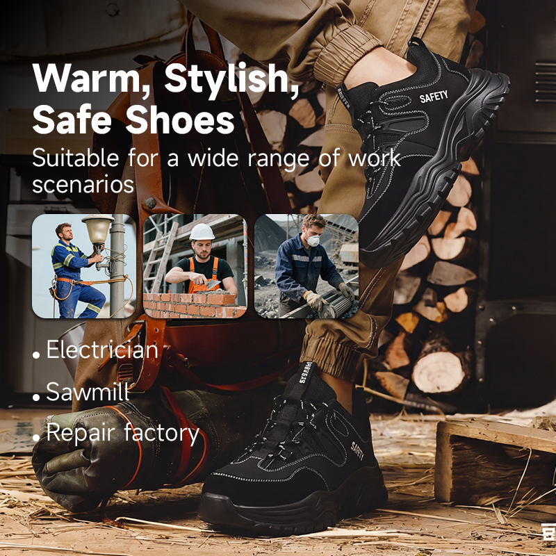 GUYISA 3102KV Dad Style Safety Shoes 10KV Insulated Anti-smash Anti-puncture EU Plastic Toe Rubber-plastic Sole