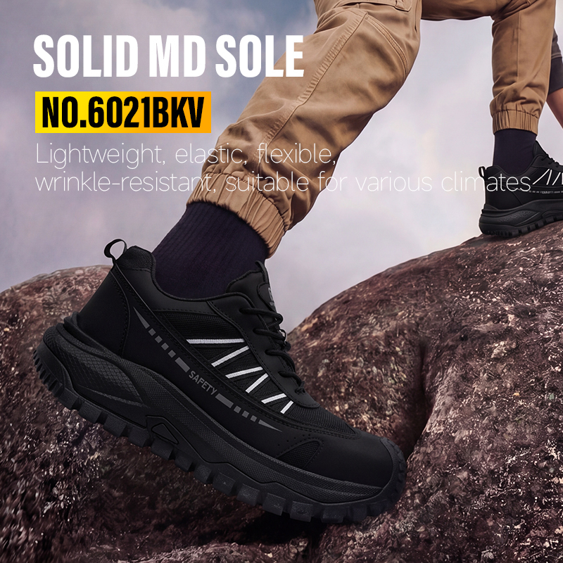 GUYISA 6021BKV 15KV Insulated Casual Safety Shoes Plastic Toe Anti Crush Anti Penetration MD Sole