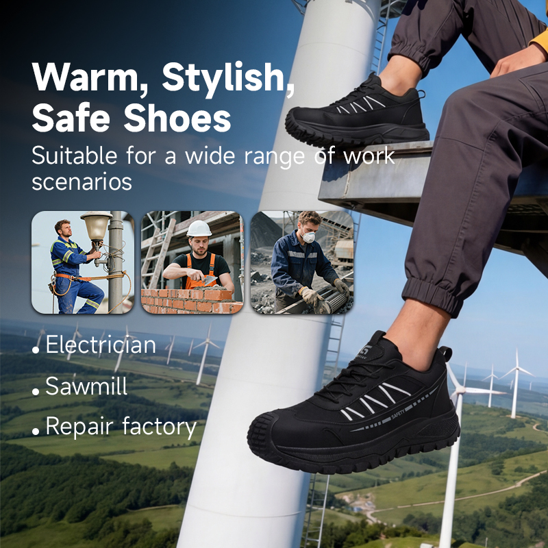 GUYISA 6021BKV 15KV Insulated Casual Safety Shoes Plastic Toe Anti Crush Anti Penetration MD Sole