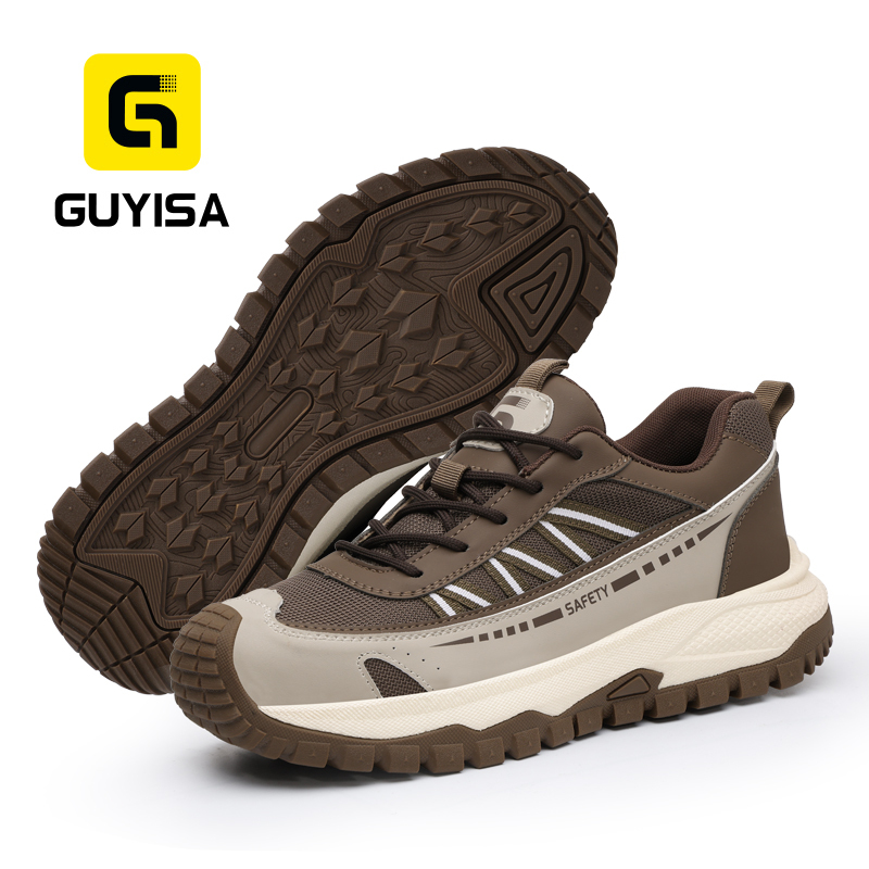 GUYISA 6021 Steel Toe Work Shoes Anti Impact Anti Penetration Casual Safety Footwear