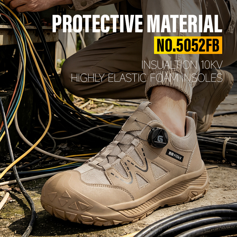GUYISA 5052FB Hiking Series | Metal-Free 10KV Insulated Work Shoes