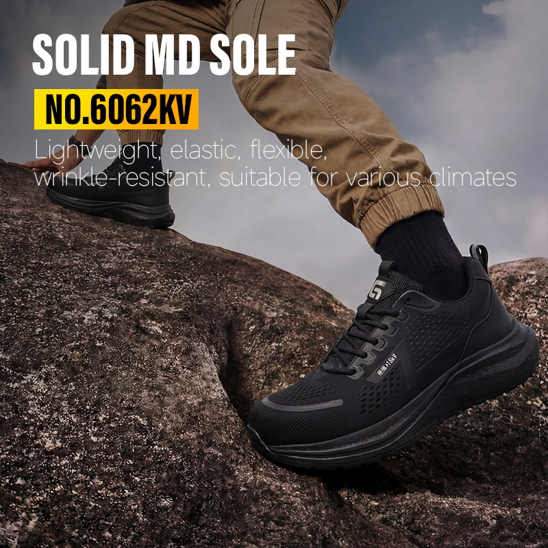 GUYISA 6062KV Sport Safety Shoes | 15KV Insulation, Anti-smash & Anti-puncture, Fly Woven & Microfiber Upper, MD Outsole