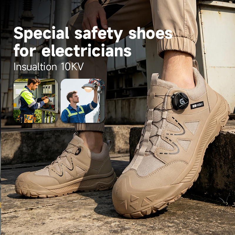 GUYISA 5052FB Hiking Series | Metal-Free 10KV Insulated Work Shoes