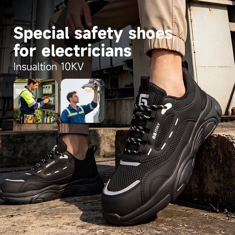 GUYISA 5087B Dad Series | Metal-Free 10KV Insulated Work Shoes