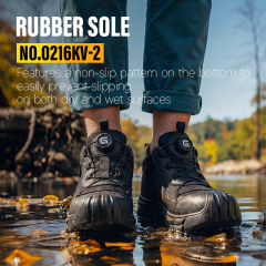 GUYISA 0216KV-2 Casual Safety Shoes, Euro Standard Plastic Toe, Anti-smash, Anti-penetration, 10KV Insulation, Rubber Outsole & Microfiber With Steel Wire Fabric