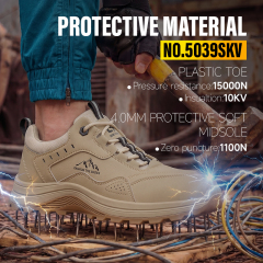 GUYISA 5039SKV Work Safety Shoes, 10KV Insulated, Anti-Smash Anti-Puncture, EU Plastic Toe Cap