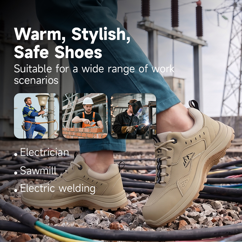 GUYISA 5039SKV Work Safety Shoes, 10KV Insulated, Anti-Smash Anti-Puncture, EU Plastic Toe Cap
