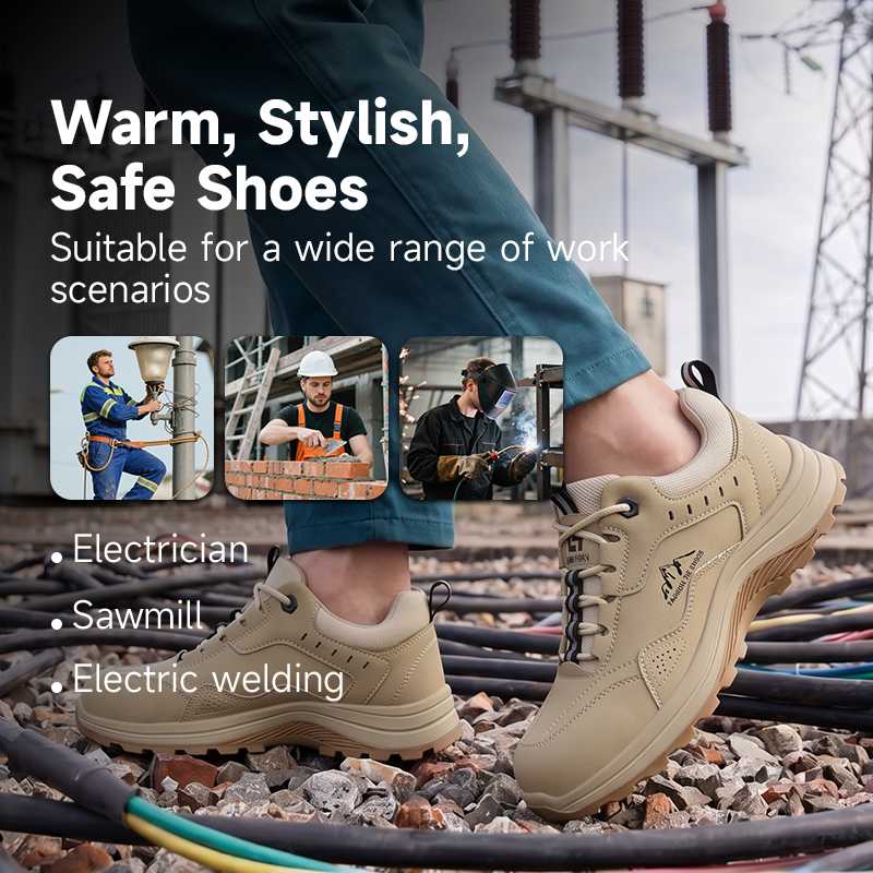 GUYISA 5039SKV Work Safety Shoes, 10KV Insulated, Anti-Smash Anti-Puncture, EU Plastic Toe Cap