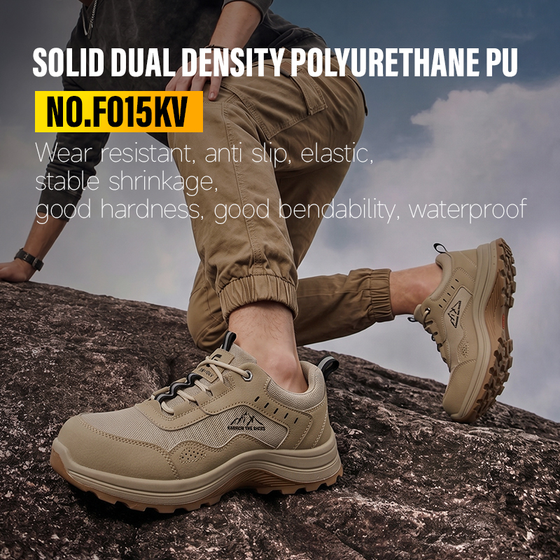 GUYISA 5039FBKVS 10KV Insulated Safety Work Shoes, EU Composite Toe, Anti-Puncture Steel Wire Cloth, Solid Dual Density PU Outsole Black Microfiber
