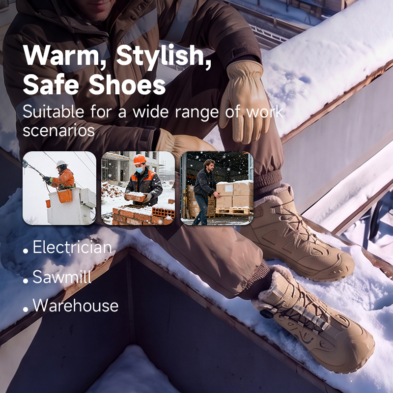 GUYISA safety boot protective toe cap puncture resistant 10KV insulated flyknit microfiber upper rubber sole industrial work