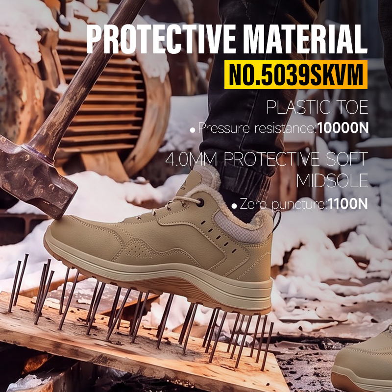 GUYISA safety shoes puncture resistant plastic toe 10KV insulated microfiber steel mesh dual density PU sole industrial work