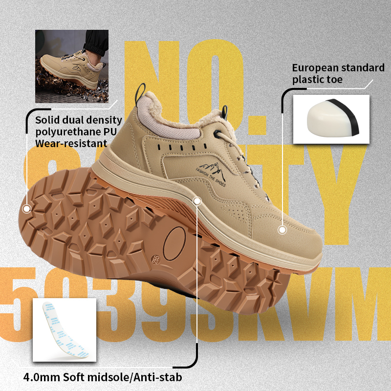 GUYISA safety shoes puncture resistant plastic toe 10KV insulated microfiber steel mesh dual density PU sole industrial work