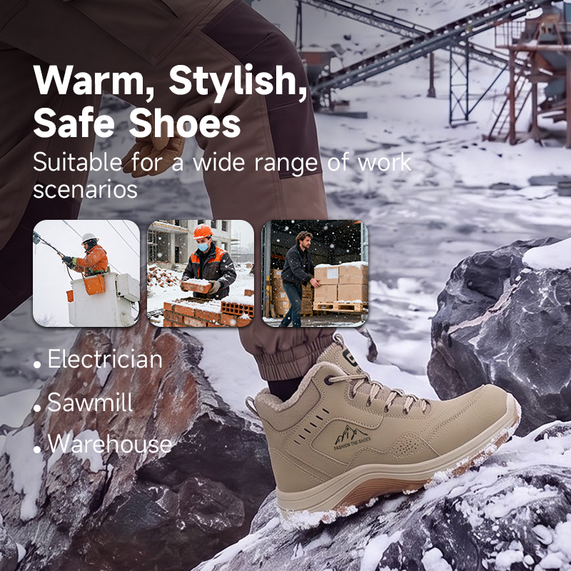 GUYISA Work Safety Boot Steel Toe Puncture Resistant 10KV Insulation Microfiber Wire Mesh Upper Dual Density PU Sole Winter