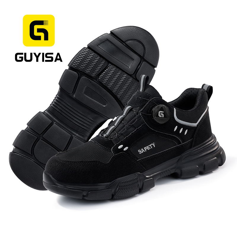 GUYISA  Workwear series khaki summer style European standard steel toe cap labor protection shoes