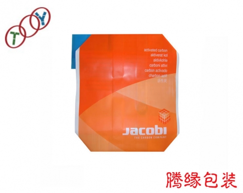PE valve bag of orange Activated carbon