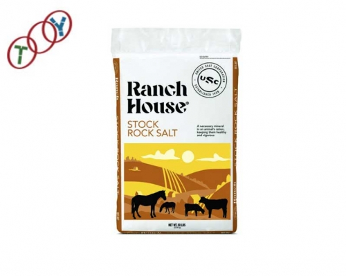 25kg pe heat seal bag for house stock rock salt