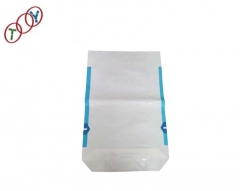 Plastic bag with valve type using for exchange resin