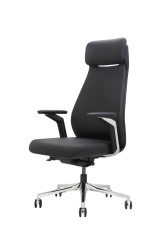 Boss Adjustable High-Back Office Chair Executive Swivel Chair Nappa PU Leather Multifunctional Mechanism