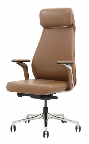 Boss verstellbarer Bürostuhl mit hoher Rückenlehne Executive Drehstuhl Nappa PU Leder Multifunktionsmechanismus
