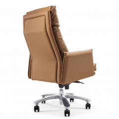 NEW Model High Back Boss Executive Fine Leather Chair with Footrest