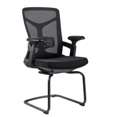 Coference mid back chair with fixed armrest