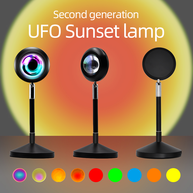 led lights manufacturer for rgb sunset lamp,sunset projection lamp