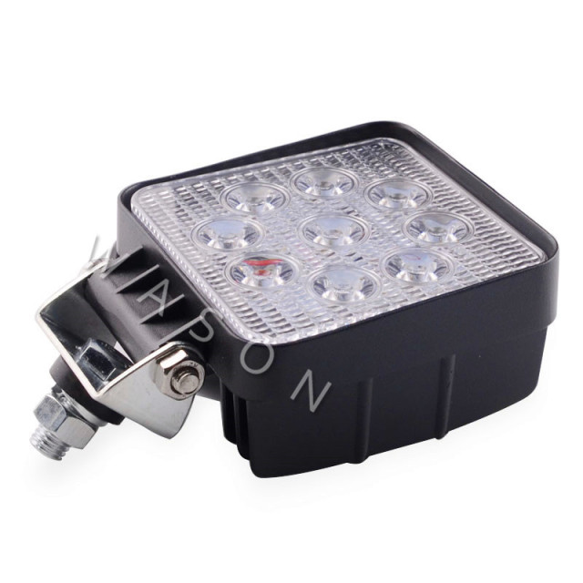 High Quality Excavator Spare Parts 9PCS Square Led Light Work Lamp