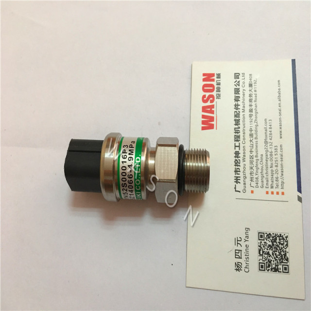 Excavator Low Pressure Sensor YN52S00016P3 5Z14066 4.9MPa For SK200-5-6