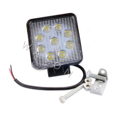 High Quality Excavator Spare Parts Square 9pcs 27W Thick  Led Light Work Lamp